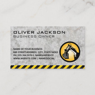 Carte De Visite Construction   Béton   Dozer Earth   Constructeur
