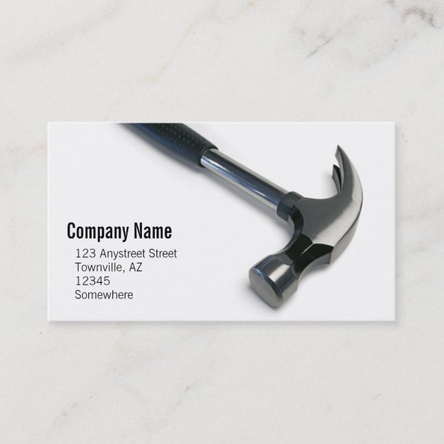 Carte De Visite construction/bricoleur (Devant)