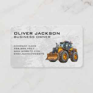 Carte De Visite Construction   Bulldozer   Promoteur immobilier