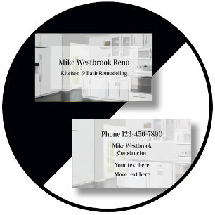 Carte De Visite Construction De Cuisine Et De Bain