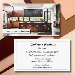 Carte De Visite Construction de maisons sur mesure pour une cuisin