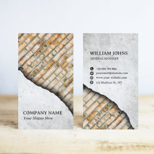 Carte De Visite Construction de murs en briques et béton