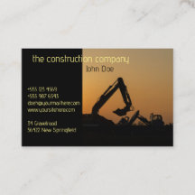 Carte de visite Construction de qualité pour l'ave