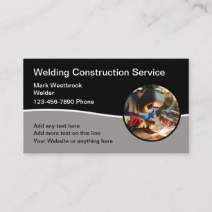 Carte De Visite Construction de soudure moderne