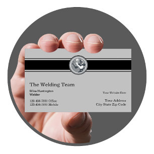 Carte De Visite Construction de soudure moderne rétro