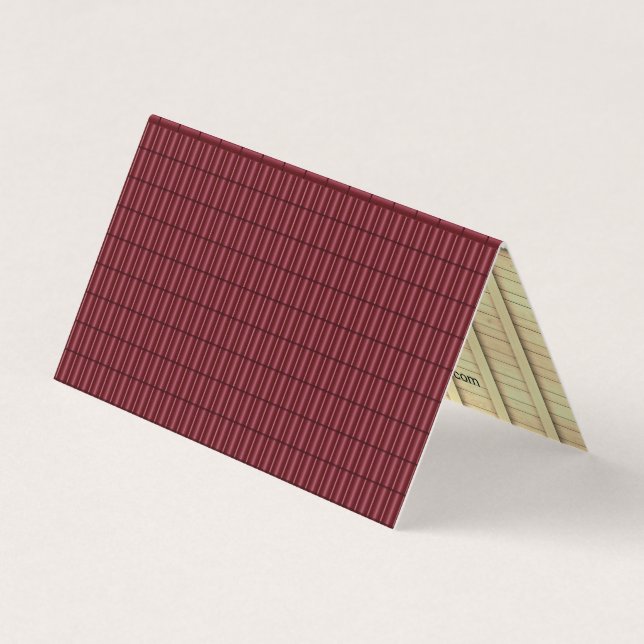 Carte De Visite Construction de toitures à quatre côtés Compagnie  (Devant)