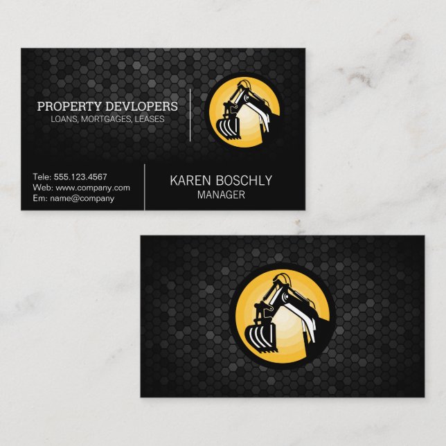 Carte De Visite Construction | Développement immobilier (Devant / Derrière)