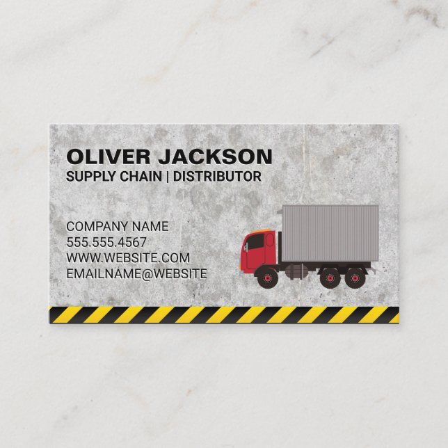 Carte De Visite Construction | Distributeur d'approvisionnement Co (Devant)