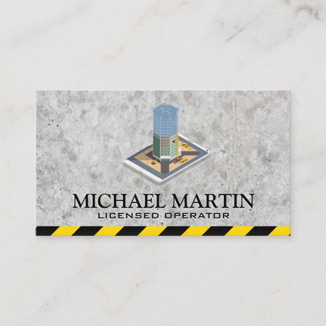 Carte De Visite Construction d'un gratte-ciel | chantier (Devant)