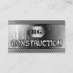 Carte De Visite Construction en métal et en maille de grill