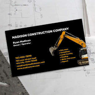 Carte De Visite Construction   Entrepreneur
