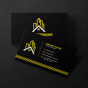 Carte De Visite Construction Entrepreneur Constructeur Retrait Noi