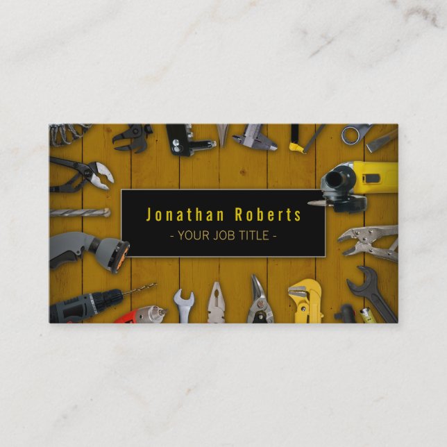 Carte De Visite Construction| Entrepreneur| Handy Man (Devant)