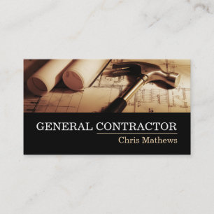 Carte De Visite Construction générale d'un entrepreneur