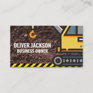 Carte De Visite Construction   Grue   Jetée