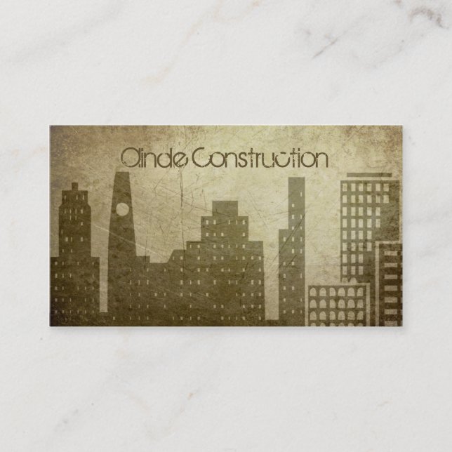 Carte De Visite Construction (meilleure récompense d'aujourd'hui) (Devant)