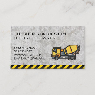Carte De Visite Construction | Mélangeur de béton