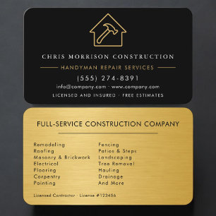 Carte De Visite Construction Métallique Bricoleur