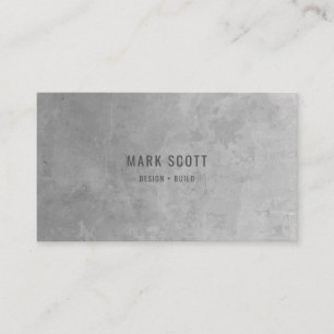 Carte De Visite Construction Minimaliste Moderne