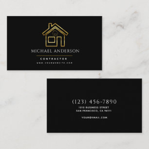 Carte De Visite Construction moderne Handman Carpenter Outils Bois