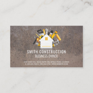 Carte De Visite Construction   Outils de réparation à domicile
