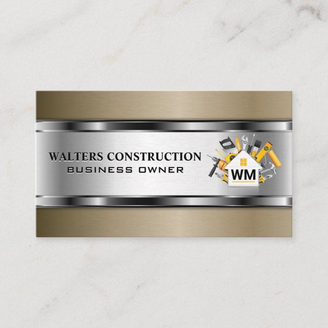 Carte De Visite Construction | Outils de réparation à domicile | L (Devant)