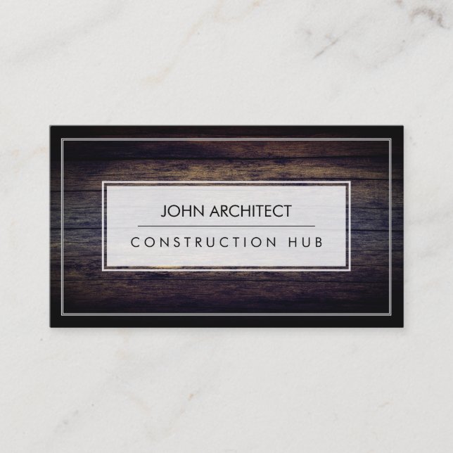 Carte De Visite Construction Professionnelle Moderne Constructeur  (Devant)