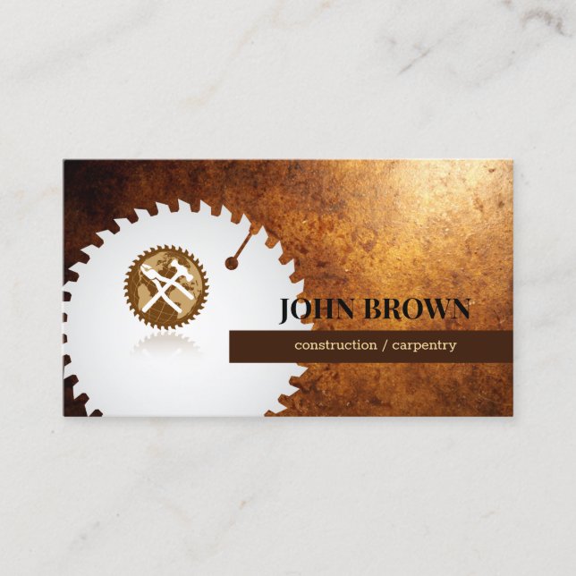 Carte De Visite Construction professionnelle Outils globaux de men (Devant)