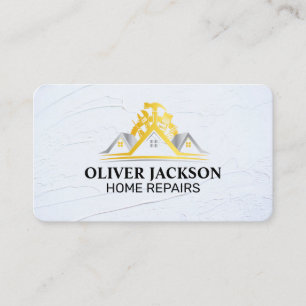 Carte De Visite Construction Réparateur Bricoleur Outils