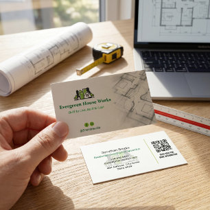 Carte De Visite Construction résidentielle   GreenLight Drafter
