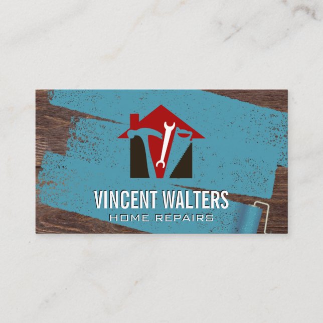 Carte De Visite Construction résidentielle | Panneaux en bois | Ro (Devant)