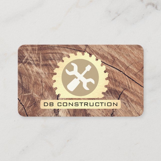 Carte De Visite Construction / Scie Wrench Wrench (Devant)