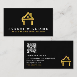 Carte De Visite Construction sur mesure Black Gold Construction de