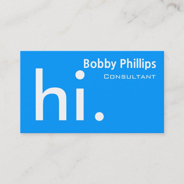 carte de visite consultant (Devant)