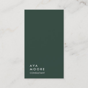 Carte De Visite Consultant à la mode Creative Simple Vert clair