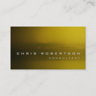Carte de visite Consultant Abstrait Browny Jaune