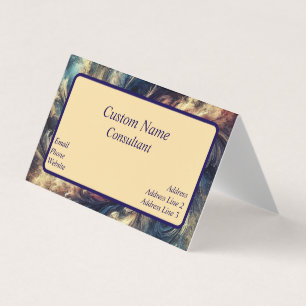 Carte De Visite Consultant Art Abstrait Moderne 