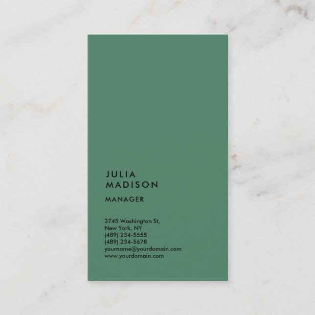 Carte De Visite Consultant du gestionnaire de tendance verticale (Devant)