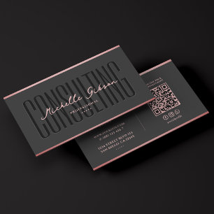 Carte De Visite Consultant en beauté esthétique Rose 