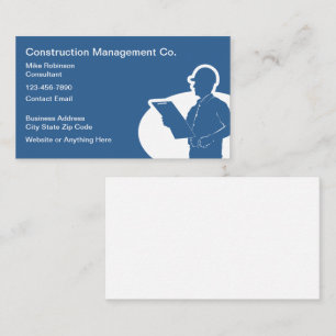 Carte De Visite Consultant en gestion de la construction