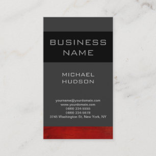 Carte de visite consultant en gris rouge clair ver