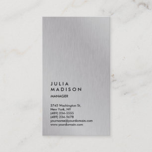 Carte De Visite Consultant en matière à la mode vertical de
