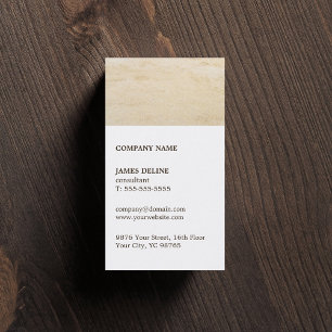 Carte De Visite Consultant en matière blanc Brown de sable de