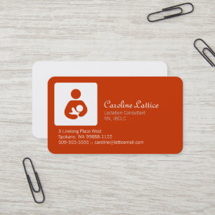 Carte De Visite Consultant en matière de lactation
