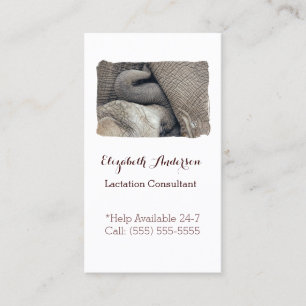 Carte De Visite Consultant en matière de lactation allaitant
