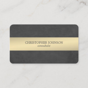 Carte De Visite Consultant en matière rayé de texture en métal