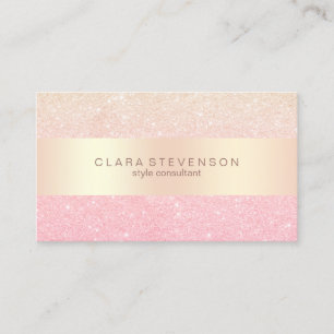 Carte De Visite Consultant en matière rose de style de parties