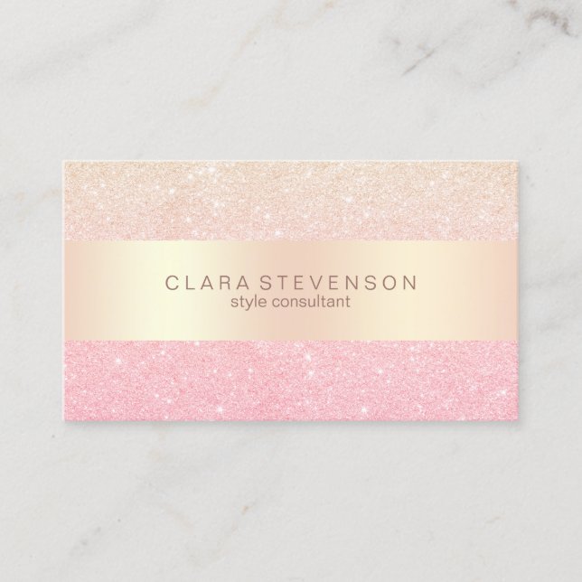 Carte De Visite Consultant en matière rose de style de parties (Devant)