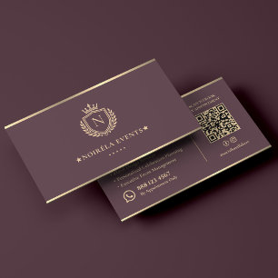 Carte De Visite Consultant en organisation de mariage de luxe Dust
