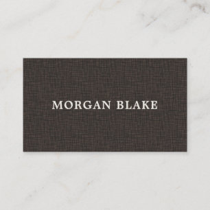Carte De Visite Consultant en réseau minimaliste audacieux Brun